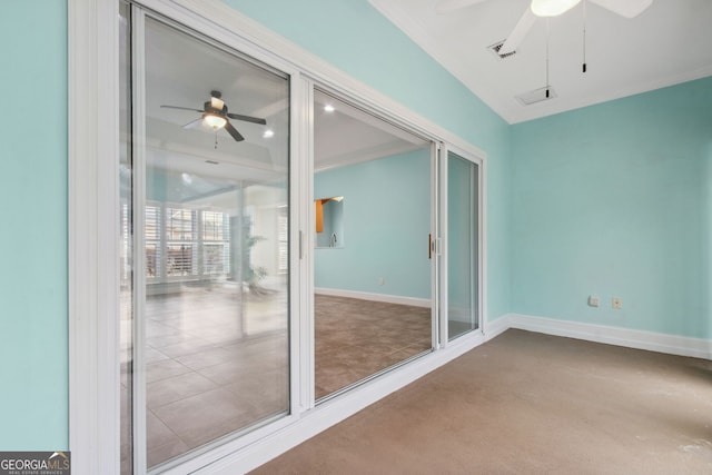 17 Coastal Walk, Saint Marys, GA 31558 - spare room with carpet and ceiling fan