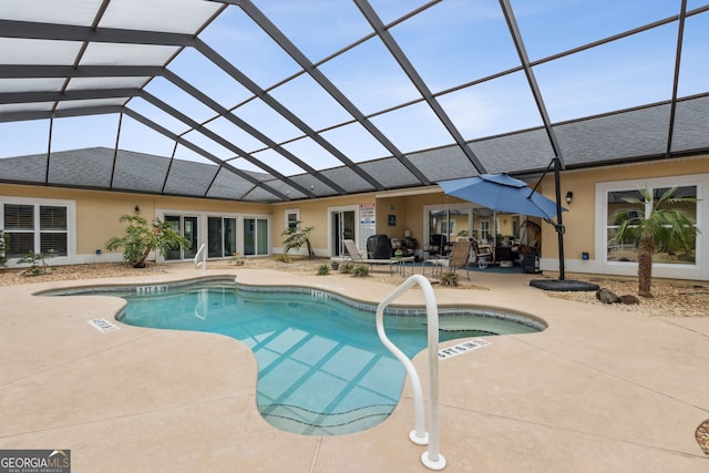 17 Coastal Walk, Saint Marys, GA 31558 - view of swimming pool featuring a patio area and glass enclosure