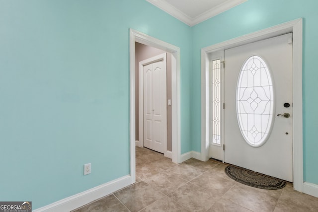 17 Coastal Walk, Saint Marys, GA 31558 - tiled foyer entrance featuring crown molding and a wealth of natural light