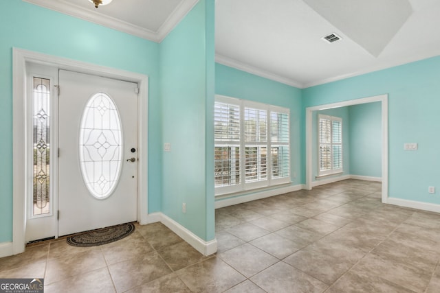 17 Coastal Walk, Saint Marys, GA 31558 - tiled foyer entrance featuring ornamental molding