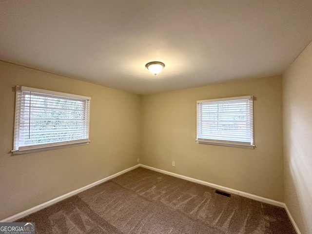 carpeted empty room with plenty of natural light