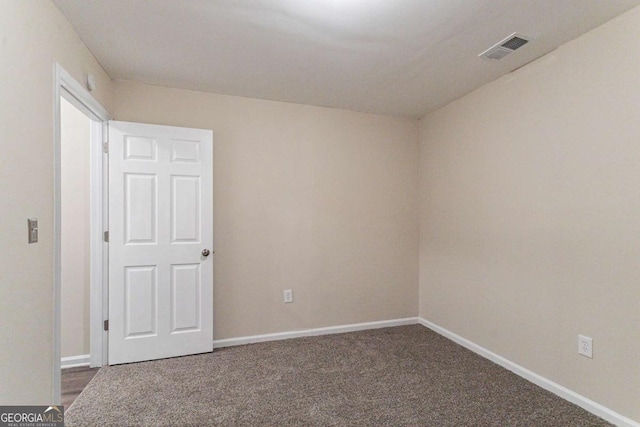 view of carpeted empty room