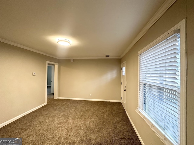 1158 Edgefield Dr SW, Atlanta, GA 30310 - empty room with dark colored carpet and crown molding