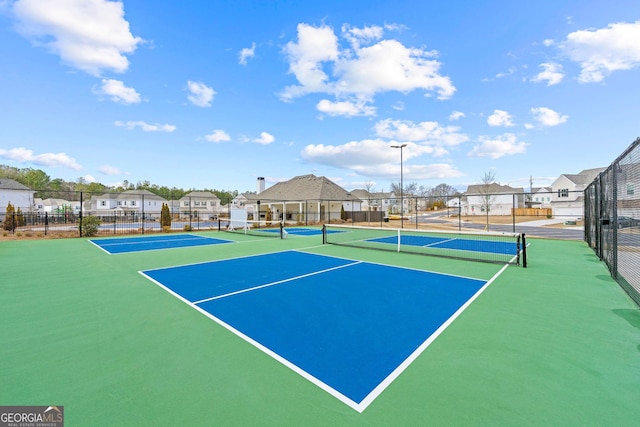 view of sport court