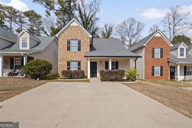 front of property featuring a porch