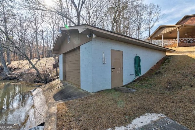 242 Herring Gull Ct, Monticello, GA 31064 - view of outdoor structure featuring a garage