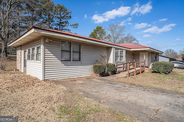 view of ranch-style home