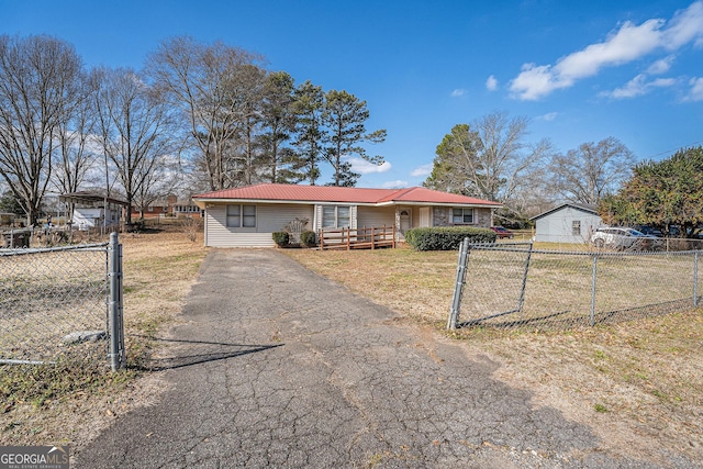 view of ranch-style home