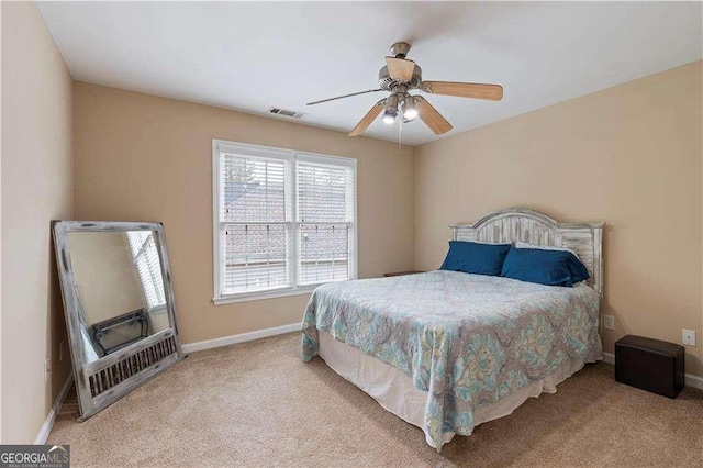 3130 Kates Way NW, Kennesaw, GA 30152 - carpeted bedroom featuring baseboards and a ceiling fan
