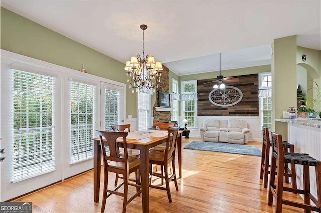 3130 Kates Way NW, Kennesaw, GA 30152 - dining area featuring light wood-style floors and a chandelier
