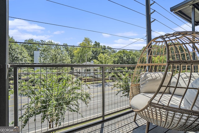 view of balcony