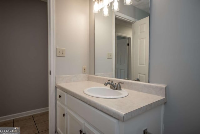 100 Downing Way Unit E, Athens, GA 30606 - bathroom featuring vanity and tile patterned floors