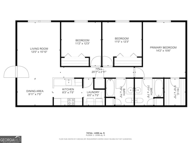 100 Downing Way Unit E, Athens, GA 30606 - plan