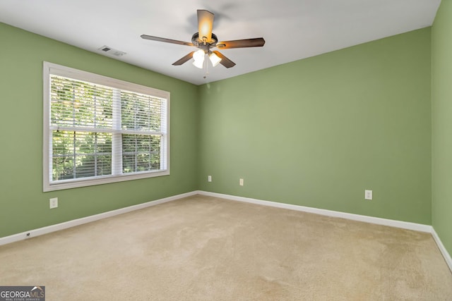 480 Glenns Farm Way, Grayson, GA 30017 - unfurnished room with light carpet, baseboards, and ceiling fan