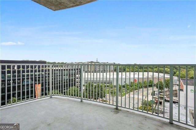 view of balcony