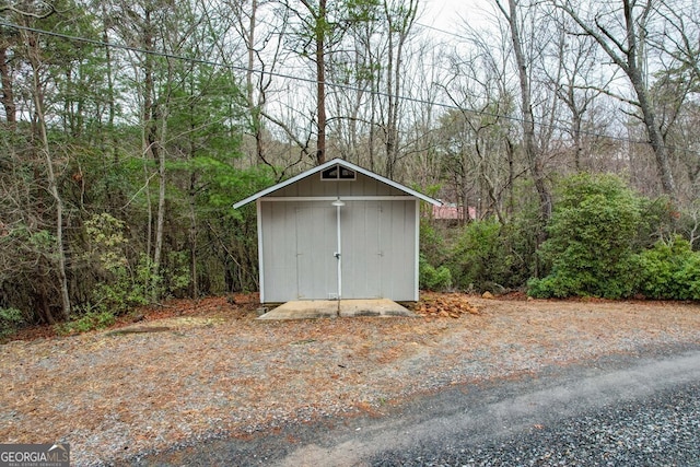 view of outbuilding