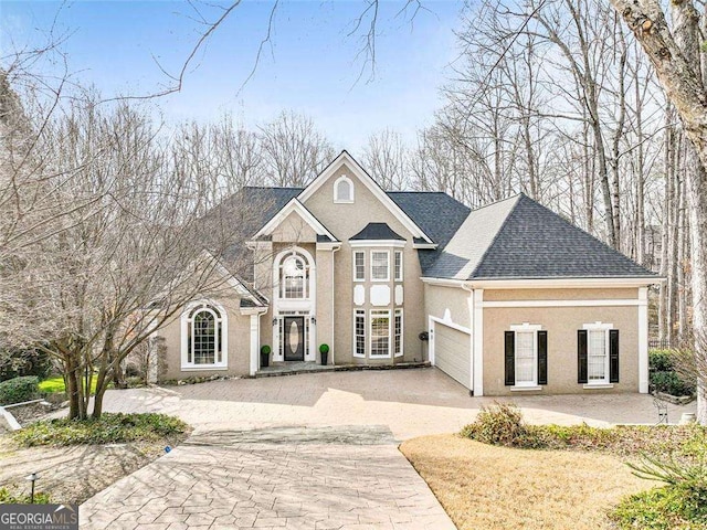 view of front of home featuring a garage