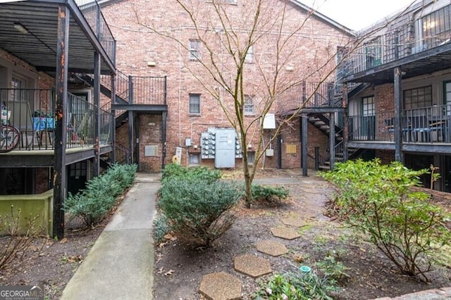 view of property's community with stairs