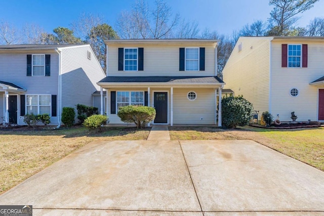 front of property featuring a front yard