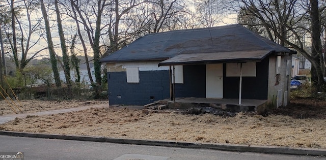 view of bungalow-style house