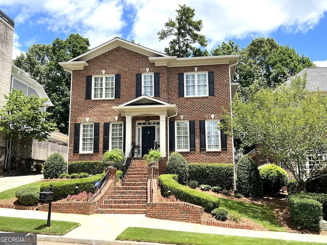 view of colonial home