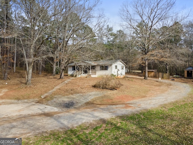 view of front of home