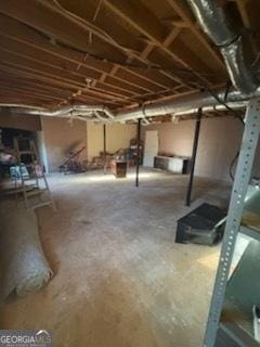 view of basement