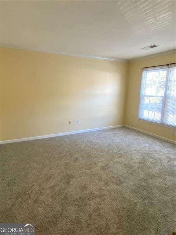 unfurnished room with carpet floors