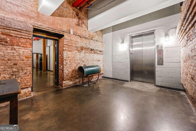 170 Boulevard Se H416, Atlanta, GA 30312 - building lobby featuring brick wall