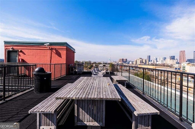 170 Boulevard Se H416, Atlanta, GA 30312 - wooden deck with a skyline view