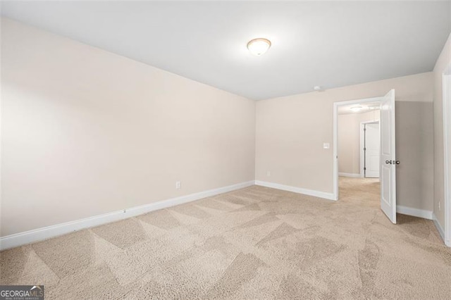 view of carpeted empty room