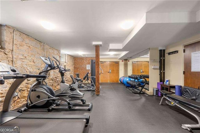 view of exercise room