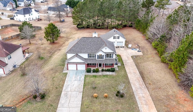 birds eye view of property