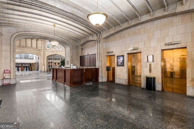 view of reception area