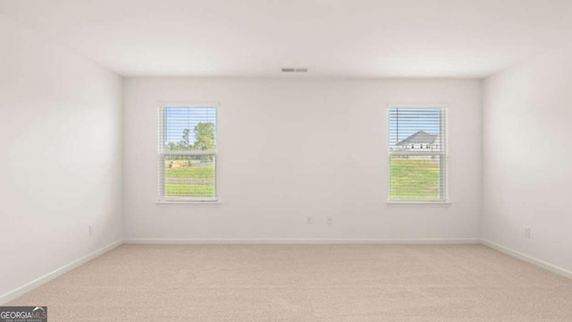 carpeted empty room with plenty of natural light