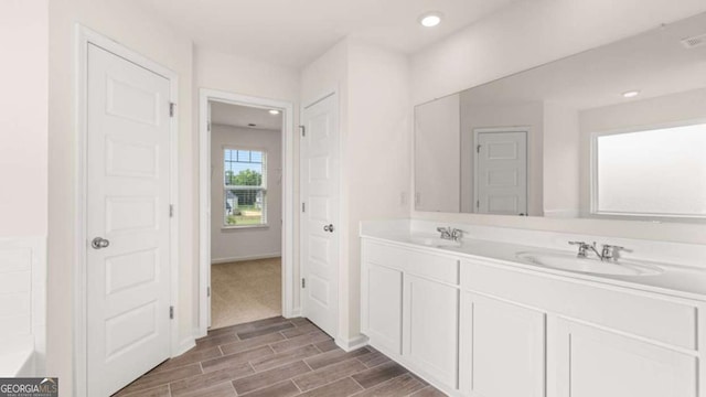 bathroom featuring vanity