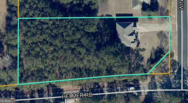 100 Windmeadow Way, Fayetteville, GA 30214 - aerial map of property and surrounding area featuring property parcel outlined