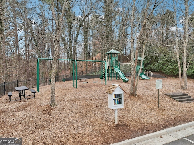 view of play area