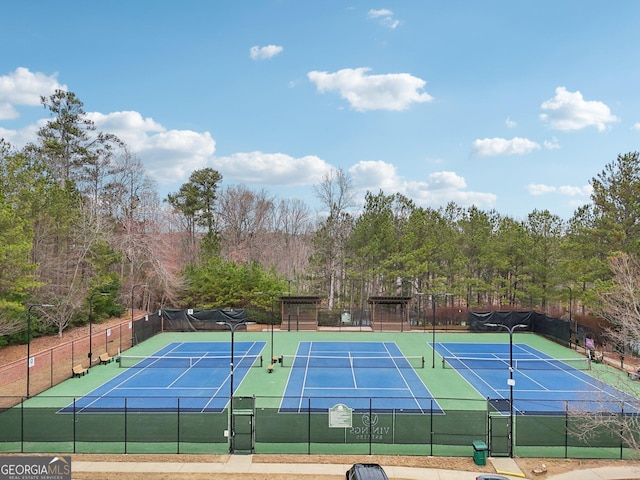 view of sport court