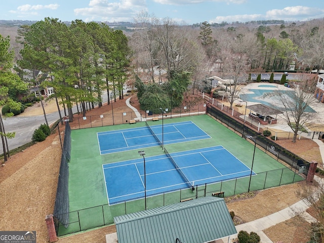 view of sport court