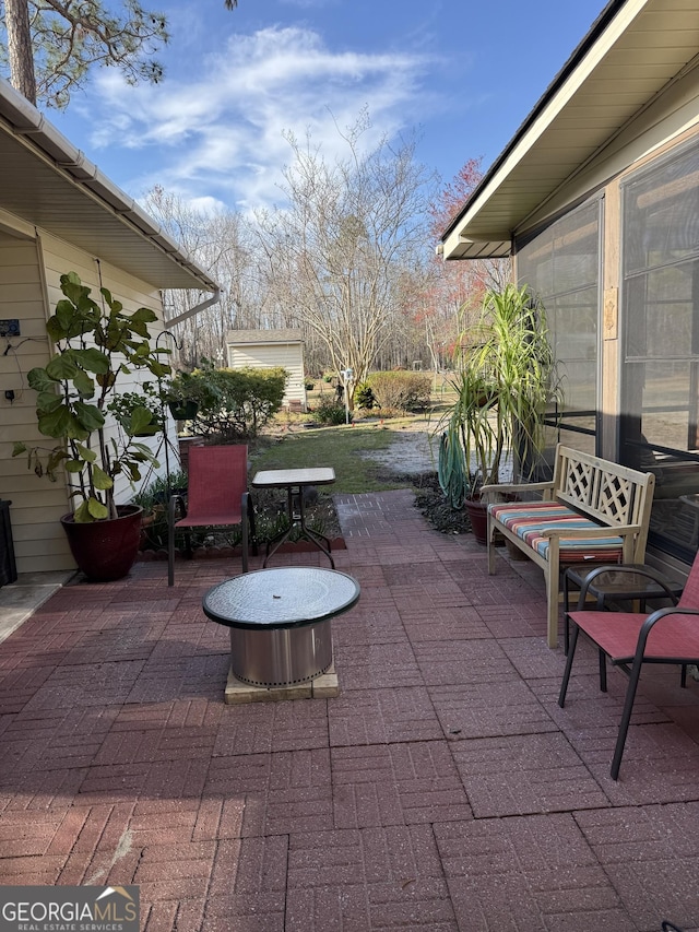 5686 Golden Isle W, Baxley, GA 31513 - view of patio with an outdoor structure