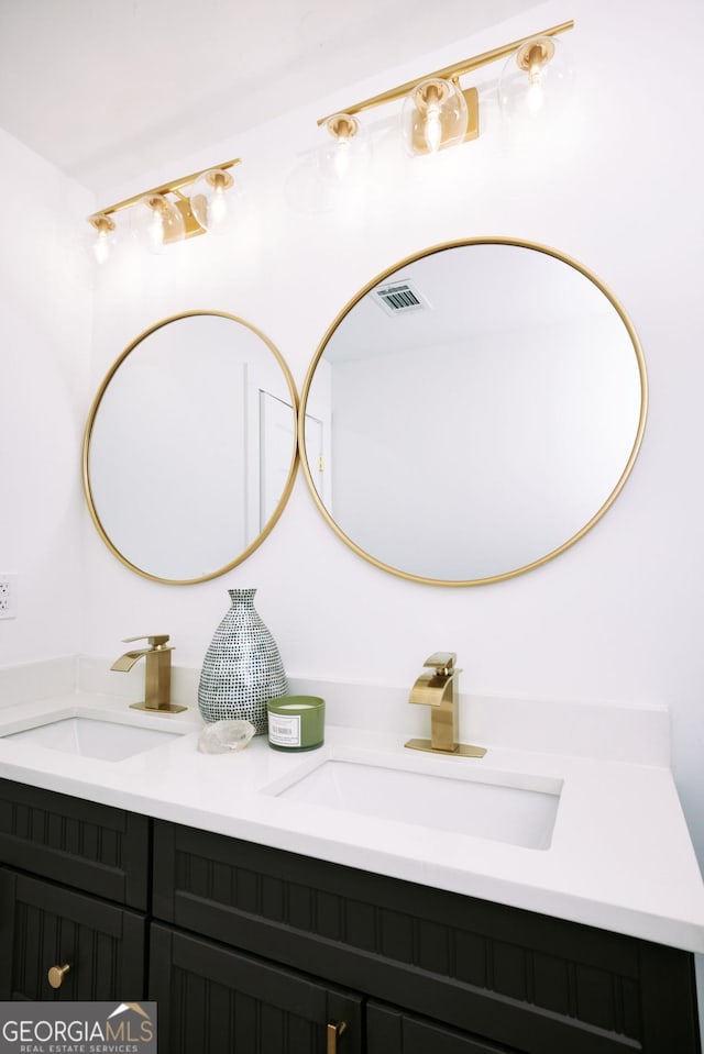 bathroom featuring vanity