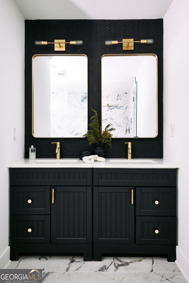 bathroom featuring vanity