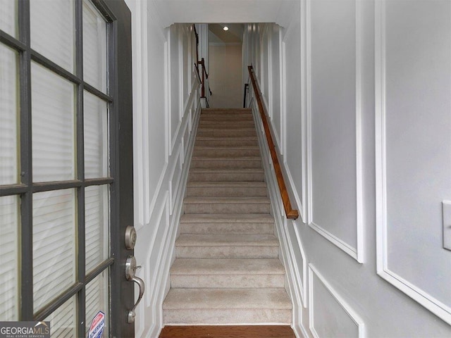 view of stairs