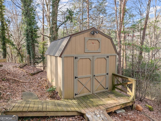 view of outbuilding