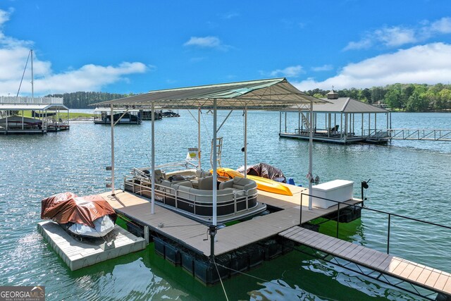 6780 Lawson Cir, Gainesville, GA 30506 - dock area featuring a water view