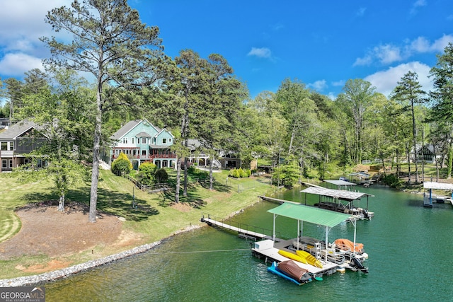 6780 Lawson Cir, Gainesville, GA 30506 - dock area featuring a water view