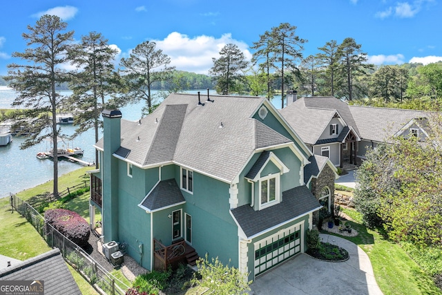 6780 Lawson Cir, Gainesville, GA 30506 - birds eye view of property with a water view