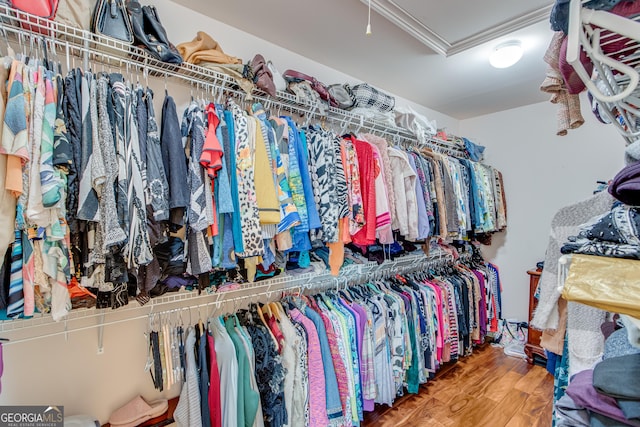 6780 Lawson Cir, Gainesville, GA 30506 - spacious closet with wood finished floors