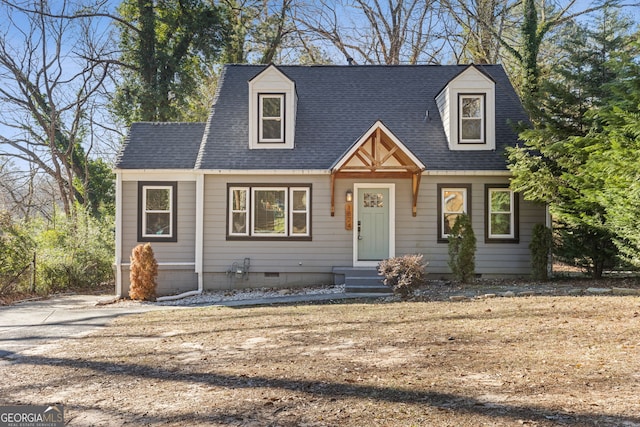 view of cape cod house